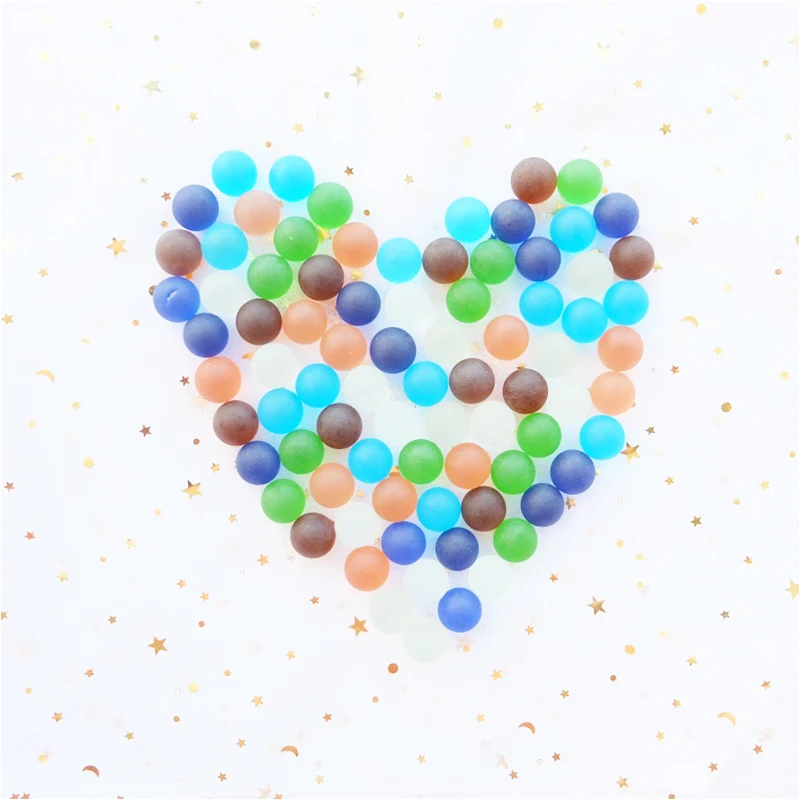 

50/100/150/200PCS glass ball 16 mm cream console game pinball machine cattle small marbles pat toys parent-child machine beads