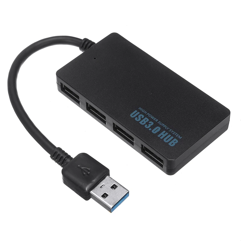 Супер Скорость 4 Порты USB 3 0 концентратор разветвитель адаптер расширения для