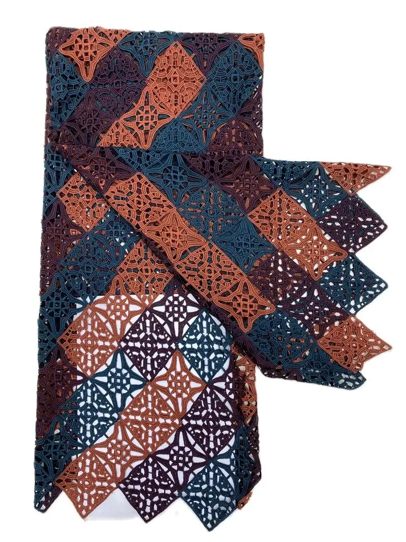 Африканская Европа Нигерия мягкая Водорастворимая кружевная ткань 2022 Новый