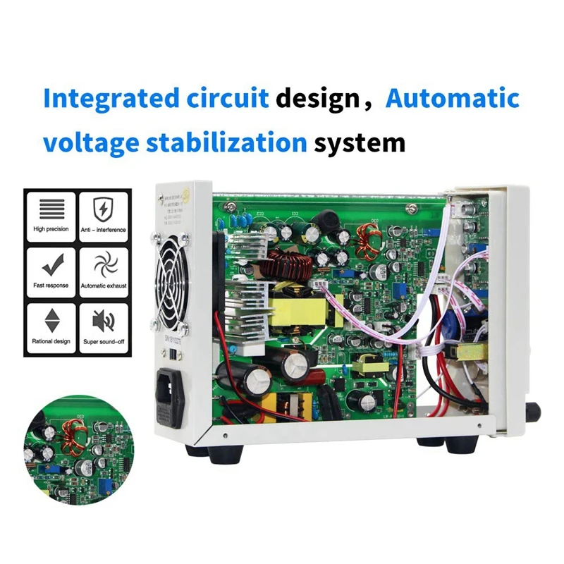 

Best LONGWEI K3010D 30V 10A DC Power Supply Adjustable 4 Digit Display Mini Laboratory Power Supply Voltage Regulator for Phone