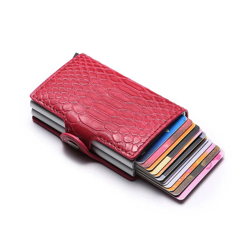 2020 Новый Анти вор RFID кредитный ID держатель для карт из искусственной кожи