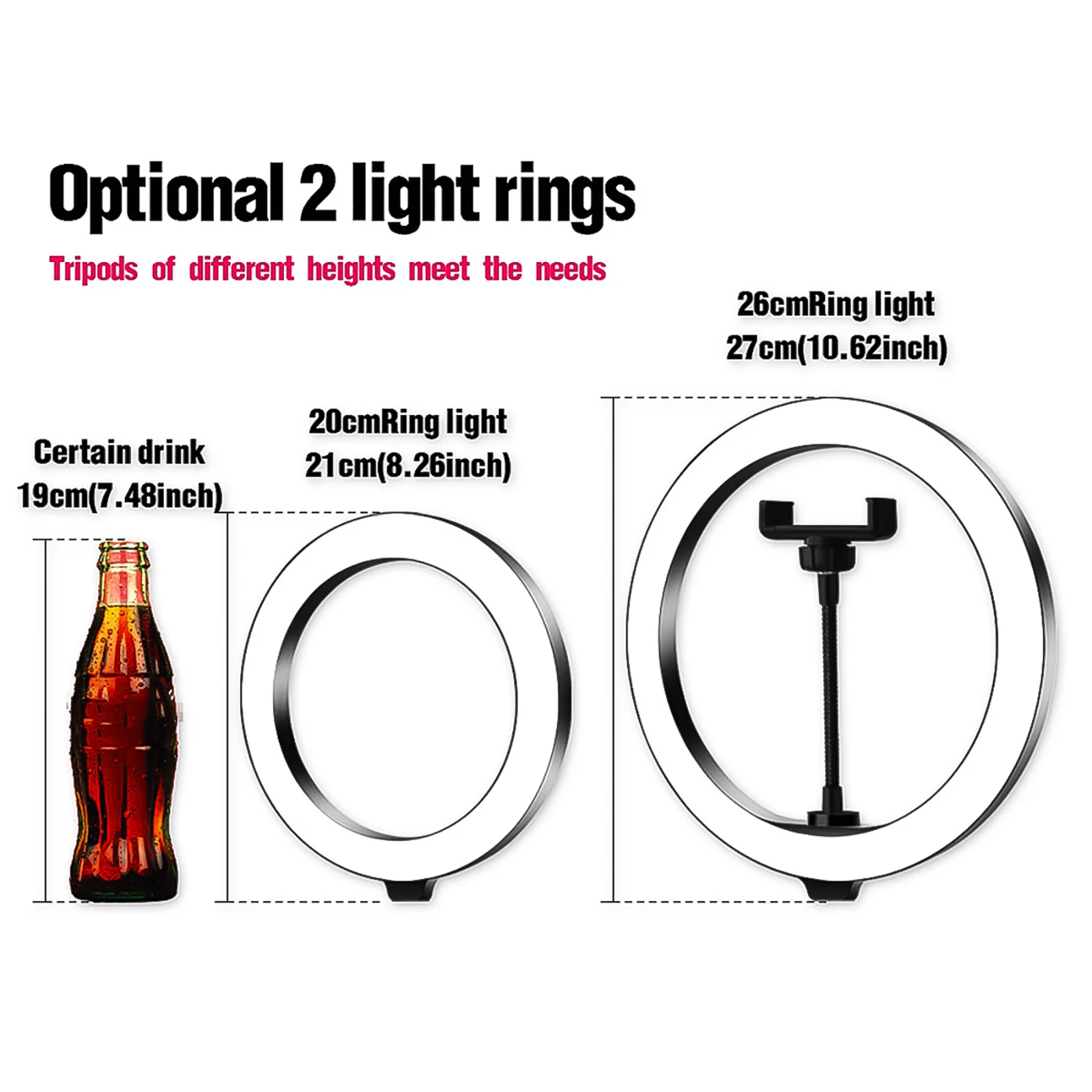 

LED Ring Light 10inch Ring Lamp Photo Light Ring With Tripod Tablet Clip For YouTube Makeup Studio Photography Ringligt