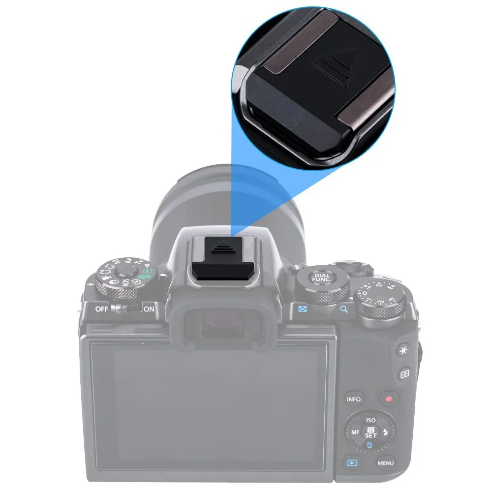 JJC Camera Hot Shoe Cover Black White Protector Cap for Canon|hot shoe cover|video light standlight stand |