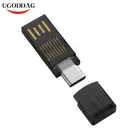 Кардридер 2 в 1 с USB 3,0 и USB Type C на SD Micro SD, TF, OTG