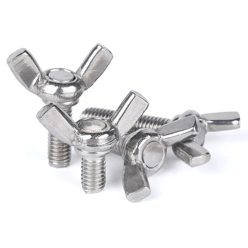 304 Нержавеющая сталь бабочка болт с головкой шайба набор из 3 штук: бараний рог