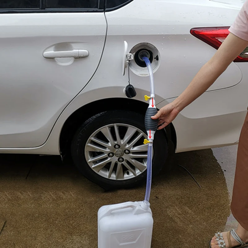 Hot High Flow Siphon Hand Pump Manual Car Fuel Transfer Portable for Gas Gasoline Petrol X66 | Автомобили и мотоциклы