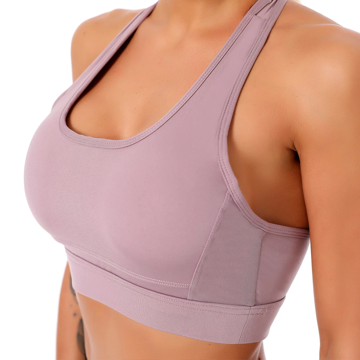 

Mindstream Seamless Sports Bra Shockproof Gathered Bra Sling Yoga Underwear Workout Bra Running Anti-friction Fitness Gym Bra
