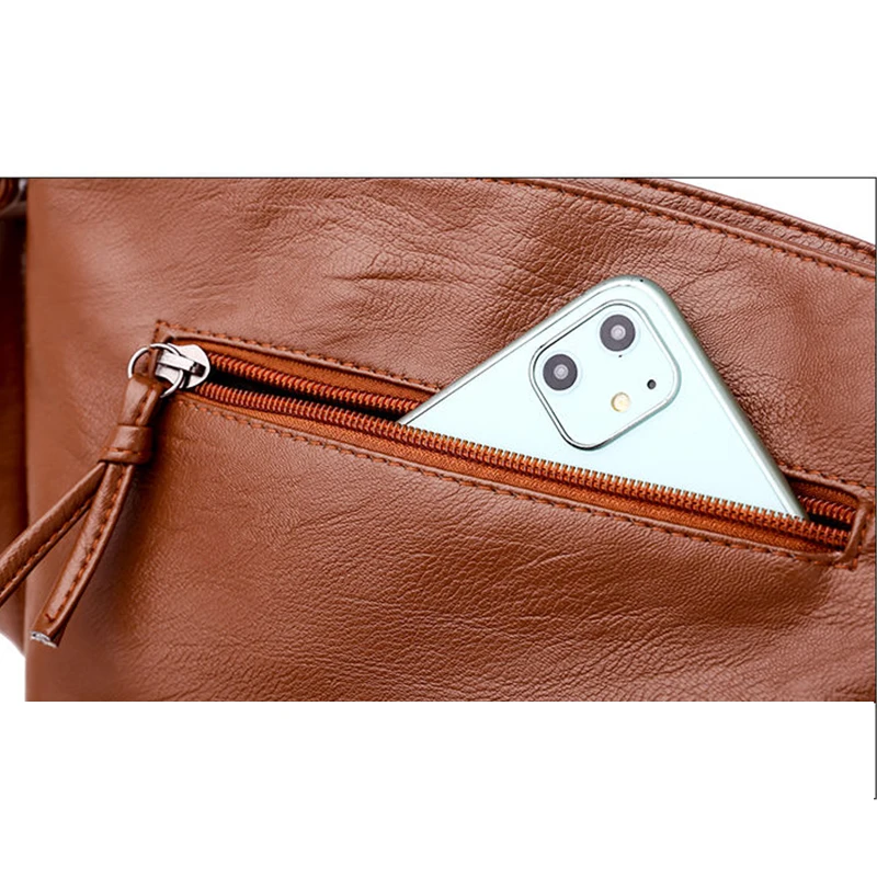

Small Cross body Bag for Woman Retro Pu Leather Soft Female Messenger Bag Fashion