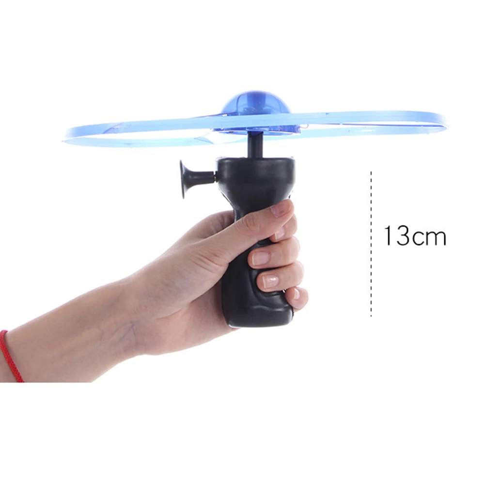 Disco volador de l&iacute;nea de tracci&oacute;n de pl&aacute;stico luz intermitente LED platillo volador juguete para ni&ntilde;os m&aacute;quina educativa de Aprendizaje Temprano juguete-5