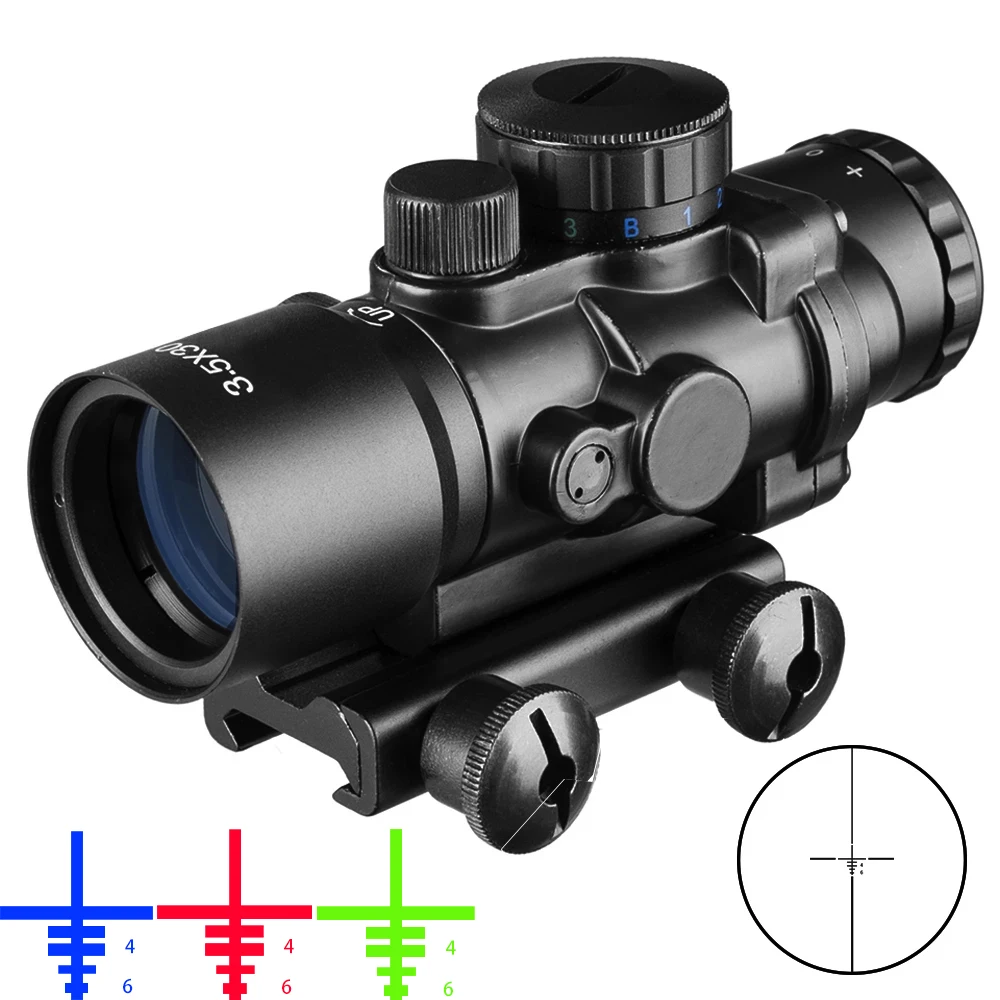 Охотничий прицел тактический 3.5X30 RGB лазерный красный триколор комбинированный