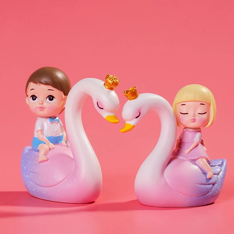 

Миниатюрные украшения для влюбленных лебедя из смолы, инновационные аксессуары «сделай сам», микро-ландшафт, украшение для автомобиля, дом...