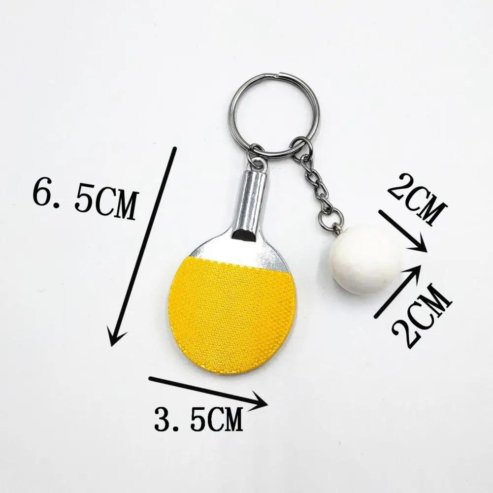 

2Pcs Sport Ping Pong Table Tennis Ball Badminton Bowling Ball Keychain Key Chain Keyring Key Ring Souvenir Gift