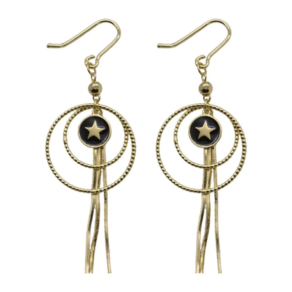 

2021 new fashion, simple, versatile, high-end creative star, same style, personality, design, ear line, female net red ear line