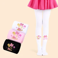 disney children tights for girls kids cute velvet white pantyhose stockings tights party for performance ballet dance hosiery