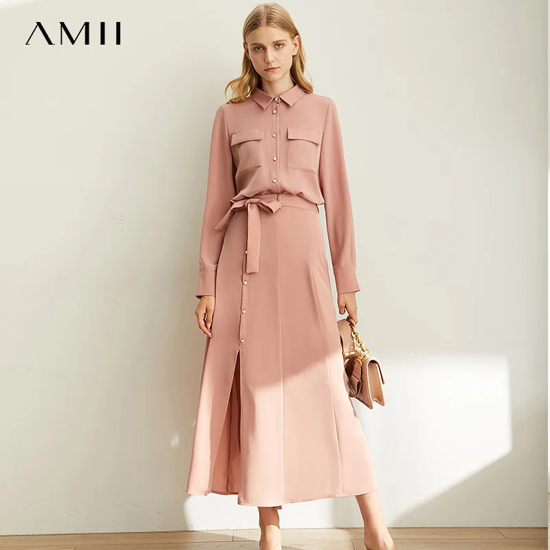 Amii весенний минималистичный Гонконгский шикарный костюм интернет знаменитостей