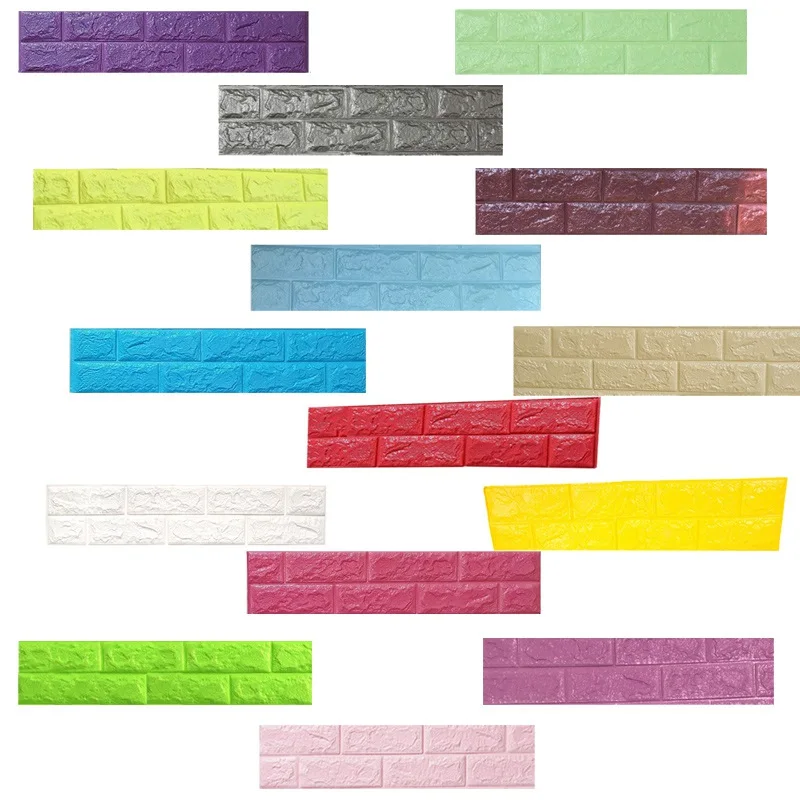 3D самоклеящийся мягкий пакет для кирпича наклейки на стену панель наклейка