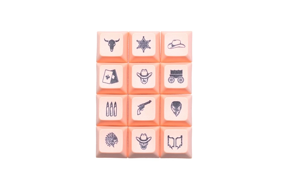 west world 12 key cowboy pbt dye sub keycap xda profile for mechanical keyboard xd64 gh60 87 tkl 104 108 ansi xd96 xd84 jj40 50 free global shipping