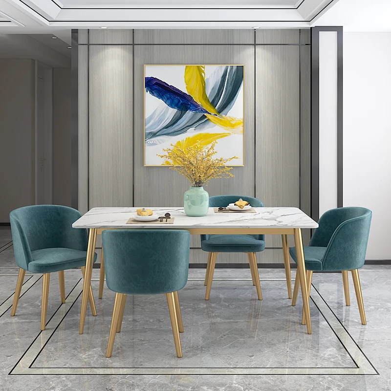 Роскошный каменный стол Karoislight обеденный современный минималистичный домашний