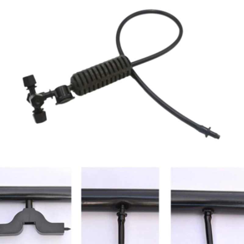 

20 Sets Cross Misting Hanging Sprinkler Kits 4/7 Mm Hose Air Atomizing Nozzle Misting System Irrigation