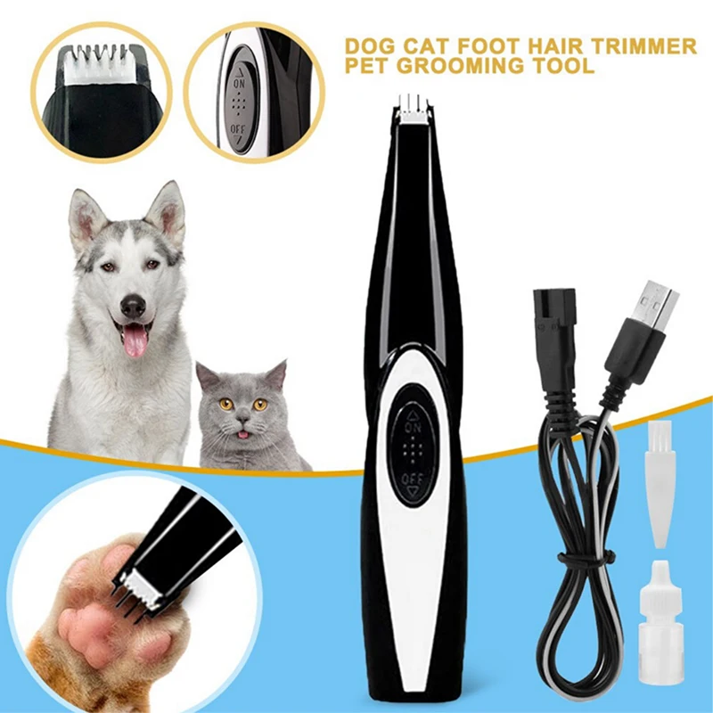 

Low Noise Electric Pet Foot Hair Trimmer Pet Grooming Machine for Cats Dogs PLDI889
