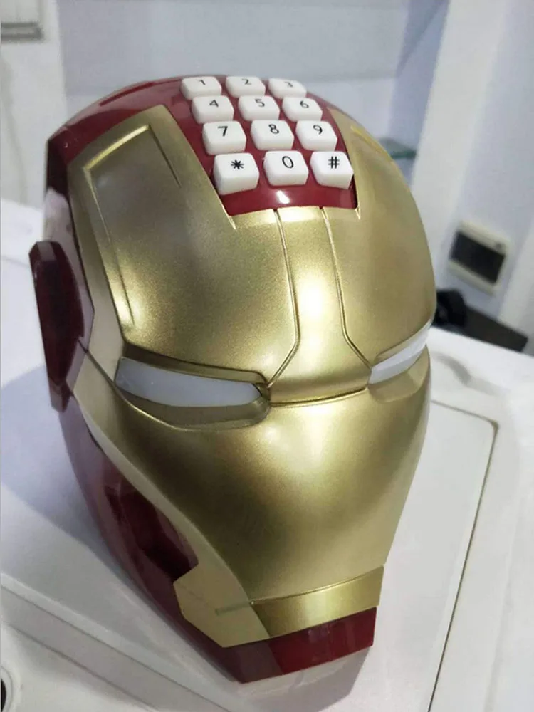 Большой Железный человек Копилка Marvel денежная Монета коробка Moneybox Alcanscia Creativas большая электронная копилка для детей Vibrato