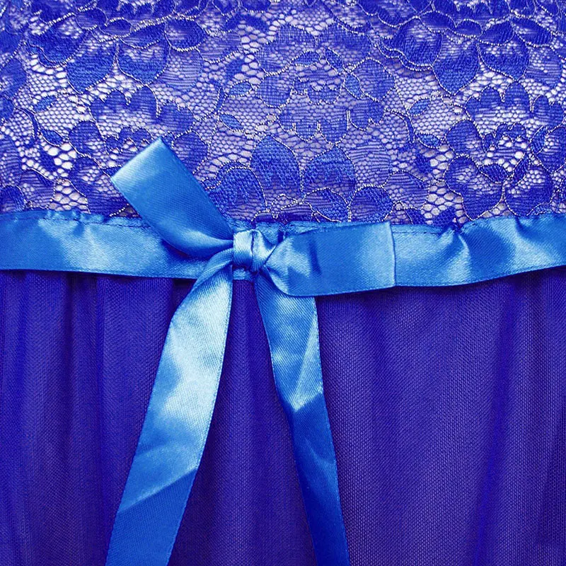 

Plus Size See Through Sexy Lingerie Women Lace Babydoll Dress Chemises Sleepwear