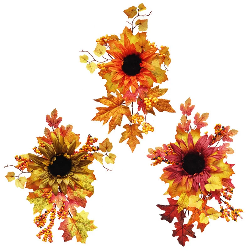 Artificial Plants Wreath Vine Wall Hanging Garden Living Room Club Bar Decorated Fake LeavesChristmas Gardening Home Party Plant | Дом и сад