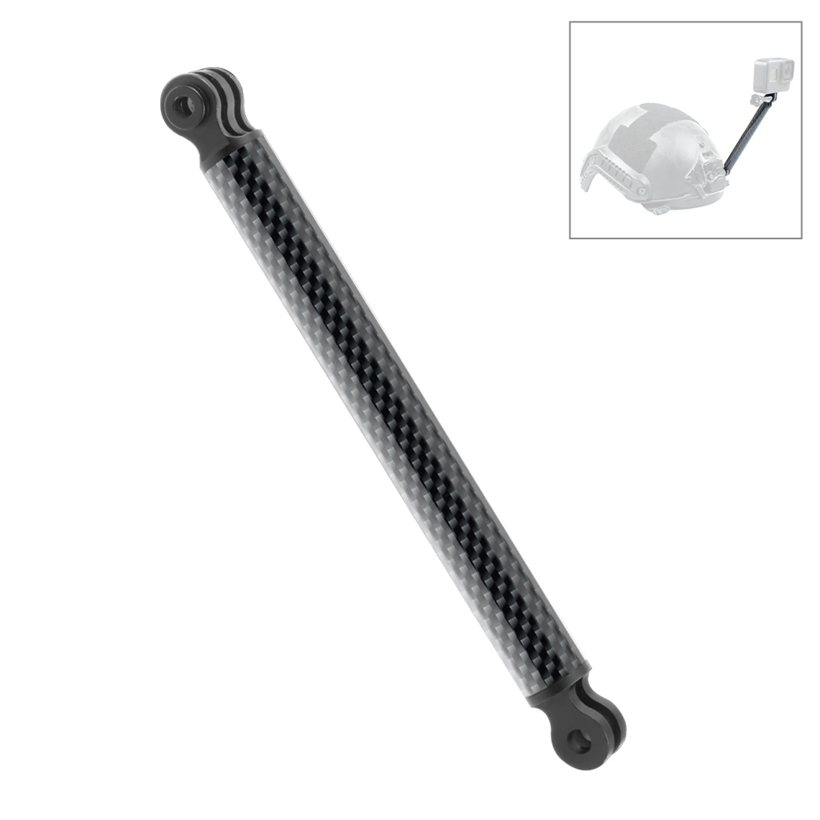 

PULUZ 165mm Aluminum Alloy Carbon Fiber Floating Buoyancy Selfie-stick Extension Arm Rods for GoPro / DJI Osmo Action and Others