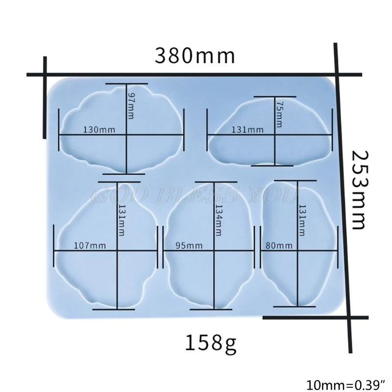 

Crystal Epoxy Resin Mold Coaster Cup Mat Casting Silicone Mould DIY Crafts Table Decoration Jewelry Making Tools Drop Shipping