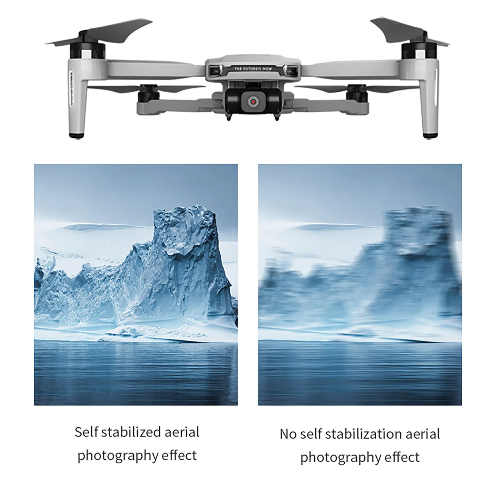 

GPS Drone Wifi FPV 4K HD Camera Foldable Selfie Rc Quadcopter Video 120-degree Wide-angle Drone 30FPS Real-time Transmission