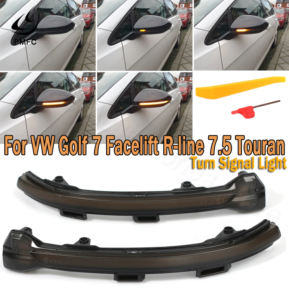 PMFC 2 шт. динамический поворотный сигнал светодиодный боковое крыло зеркало