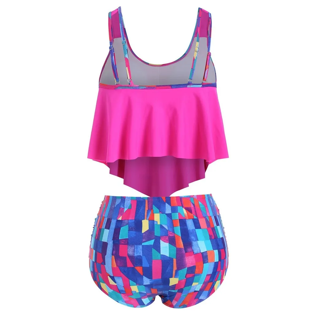 

Swimsuit 2021 new Push-Up Padded Plus Size Overlay Print Bikini Swimsuit Set of women's underwear bikinis Swimwear