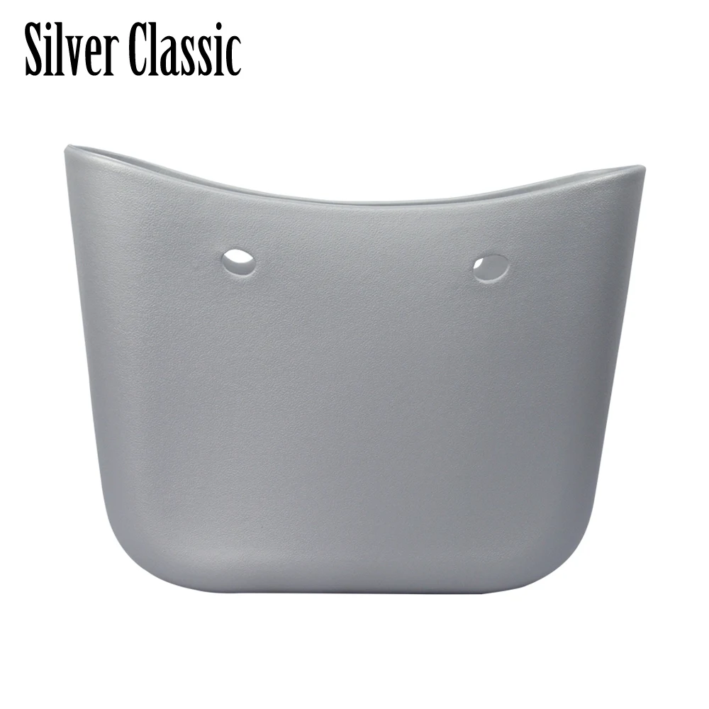 silver Классическая большая сумка EVA женские сумки модные сумки DIY водонепроницаемый стиль obag резиновая силиконовая стильная женская сумка - Цвет: silver