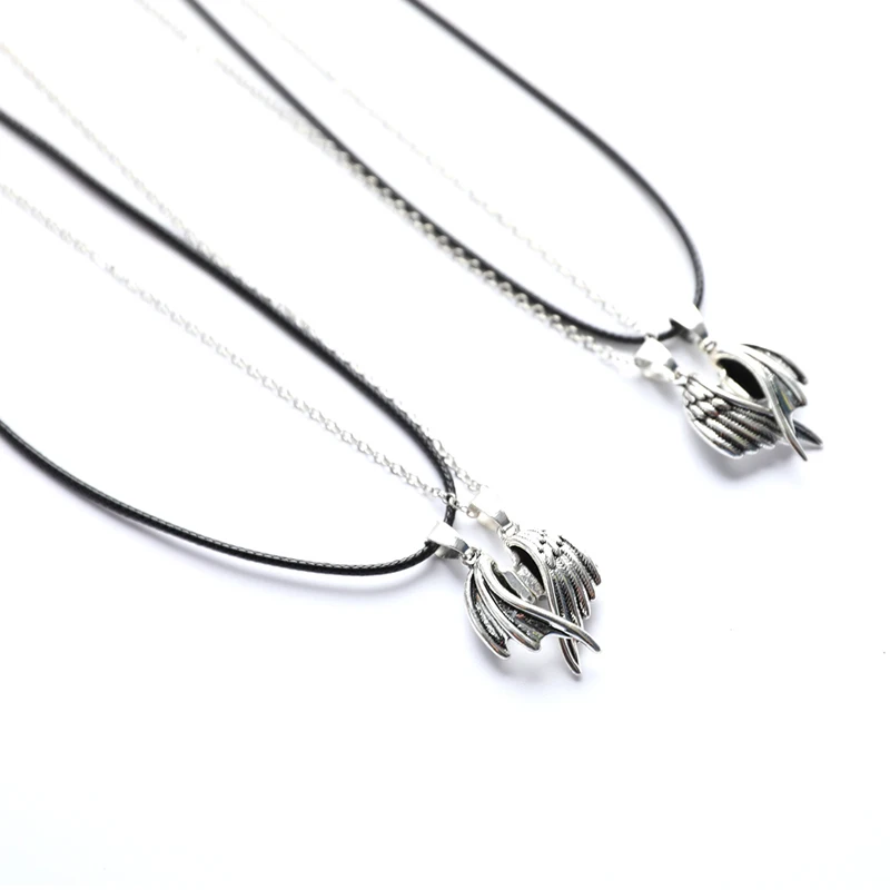 1 пара магнитных ожерелий "Ангелы и Демоны" в готическом панковском стиле для мужчин, ювелирное изделие для свадебных пар, подарок на День Влюбленных.