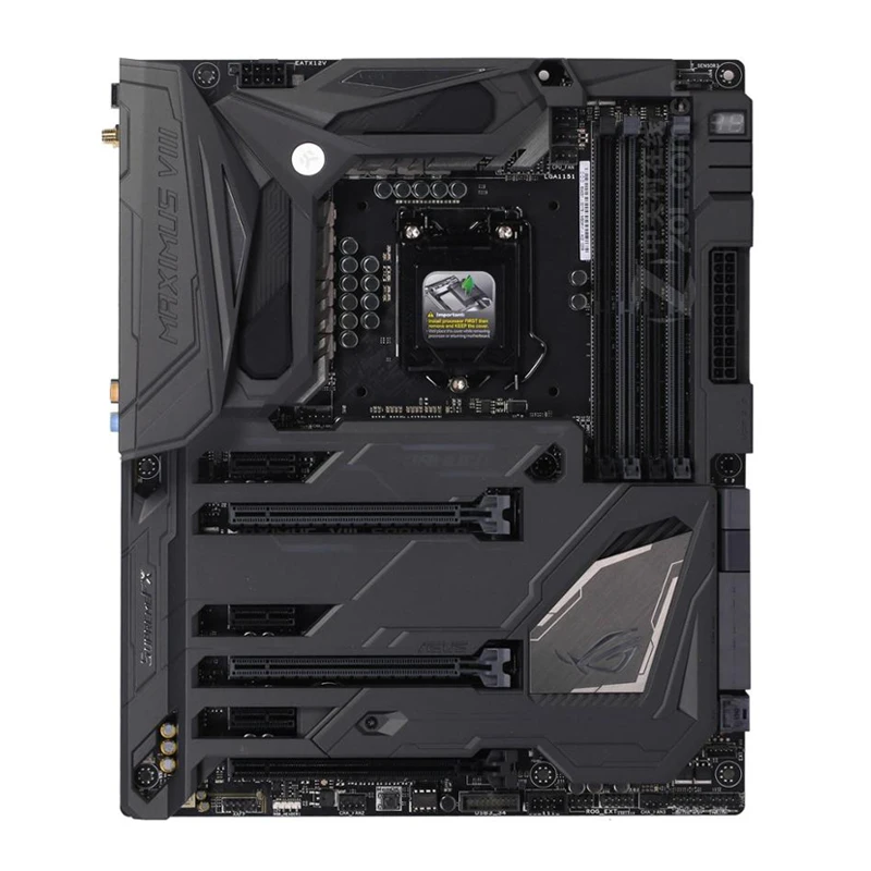 

ASUS ROG MAXIMUS VIII FORMULA For LGA 1151 intel Z370 Motherboard ddr4 dual-channel mining PCIE 3rd Gen x16 Slots Used PC Gaming