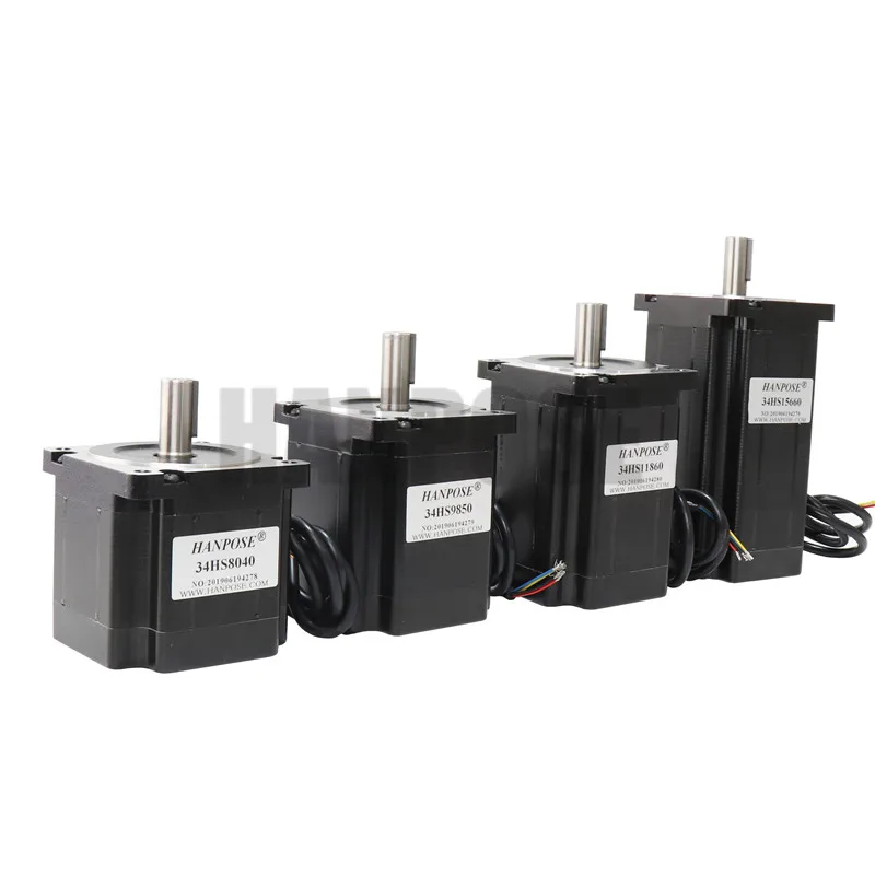 NEMA 34 шаговый двигатель с ЧПУ 86X118 мм 8,0 N. m 6A D14mm Nema34 шаговый двигатель 1240Oz-in для гравировального станка с ЧПУ высокий крутящий момент