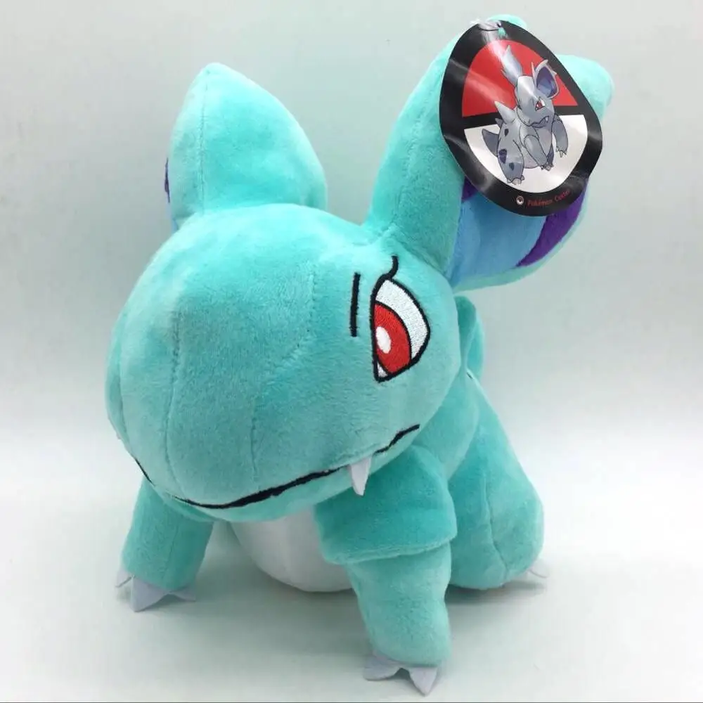 Nidorina 25x30cm Nidoqueen нидорино нидорина плюшевая кукла нидоран Эволюция игрушка каваи аниме чучела хобби коллекции прекрасный подарок для школьника - Цвет: Nidorina 25x30cm