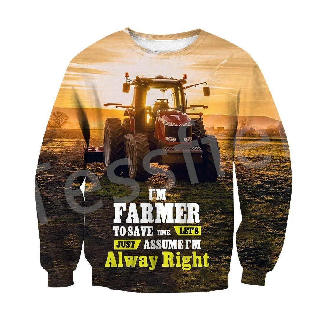 

Tessffel Newest Worker Farmer Tractor Instrument Camo Pullover 3DPrint Streetwear Tracksuit Autumn Casual Hoodies Men/Women B-22