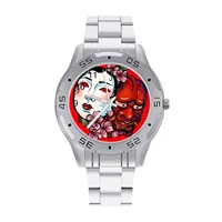 japanese hannya mask quartz watch high class creative wrist watch stainless female fitness photo wristwatch