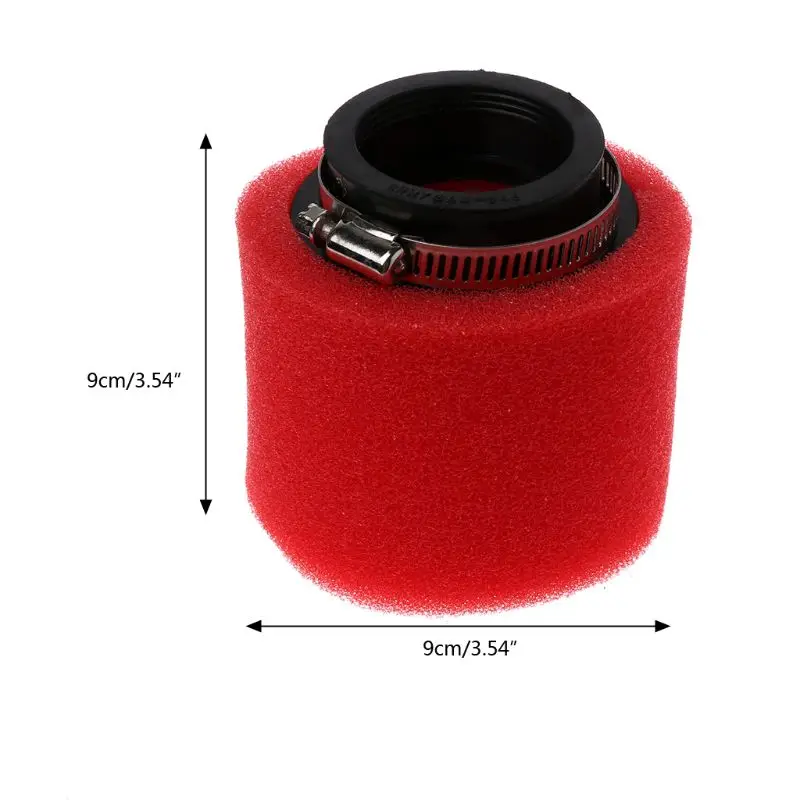 

Red Motorcycle Double Sponge Air Filter Cleaner Straight Neck 35/38/40/42/45/48mm