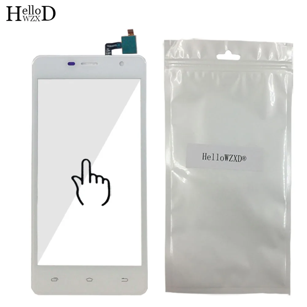 Мобильный сенсорный экран для Micromax Q351 Canvas Q354 сенсорный экран дигитайзер Панель переднее стекло сенсорный экран сенсор 3 м клей салфетки