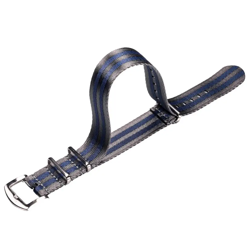 Ремешок для часов Nato нейлон серый один предмет Сменный ремень безопасности