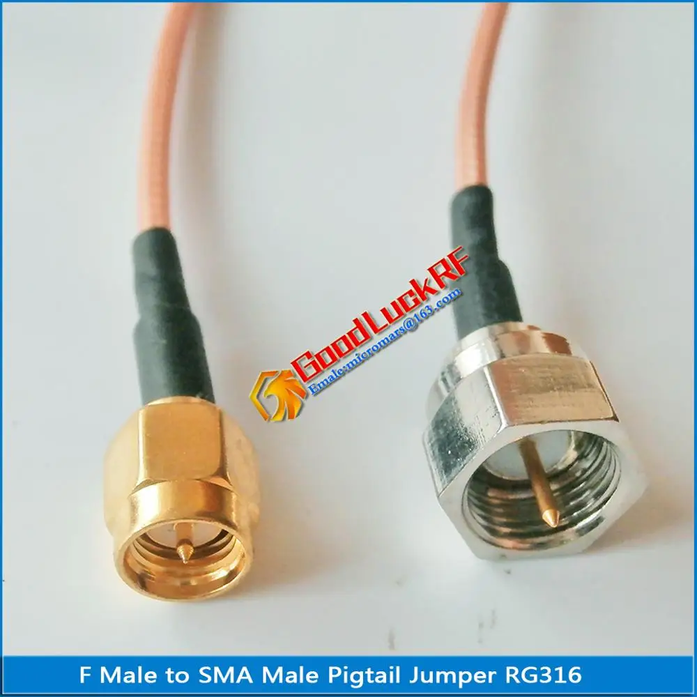 1 шт. ТВ F штекер-штекер SMA RF разъем RG316 отрезок Перемычка удлинитель кабеля низкие
