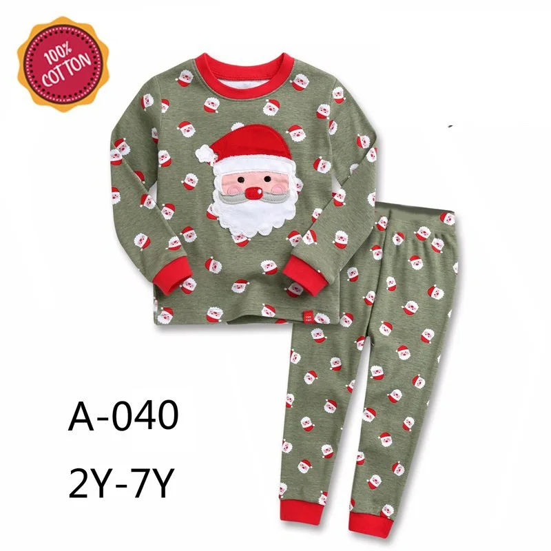 Оптовая продажа рождественские пижамные наборы для мальчиков и девочек