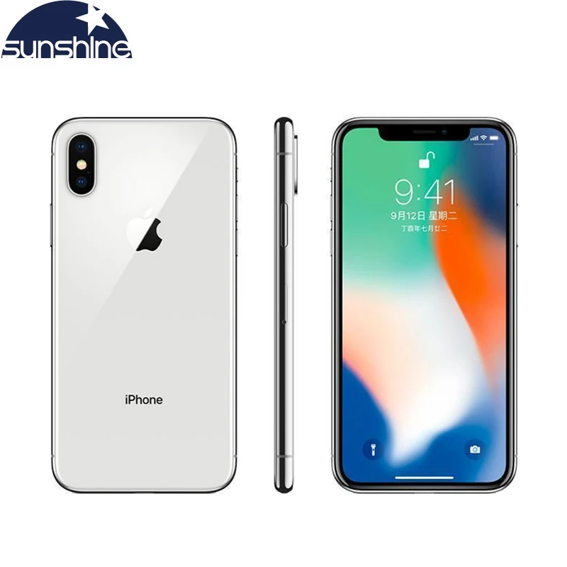 

Original Unlocked iPhone X A11 4G LTE 3GB RAM 64GB/256GB ROM 5.8" 12.0MP Dual Rear Camera Face ID Hexa Core IP67 Apple Phone