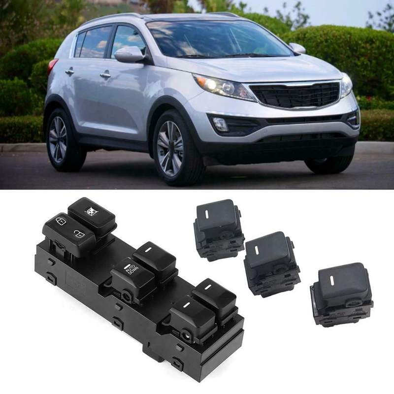 4 шт. автомобильная электрическая кнопка включения окна для Kia Sportage 2011-2016 93575-1H000