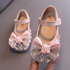Обувь принцессы Эльзы и Анны, летняя обувь для девочек, обувь принцессы на плоской подошве с бусинами, детские танцевальные туфли, детские сандалии, детская Свадебная обувь
