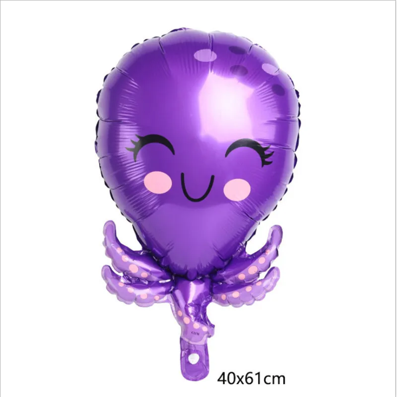 

New Marine Animal Aluminum Film Balloon Seahorse Starfish Crab Dolphin Octopus Balloon Kids Birthday Decoration