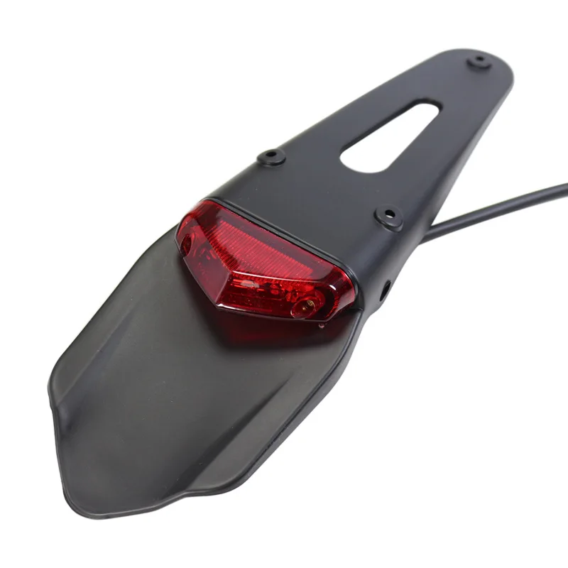

Motorcycle Dirt Bike Rear Fender & Brake Stop TailLight Motocross Enduro Mudguards 12 LED Tail Light For KTM