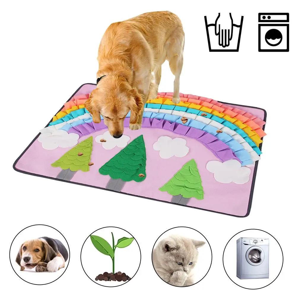 Собака нюхательный коврик для собак игрушка головоломка интерактивная игра